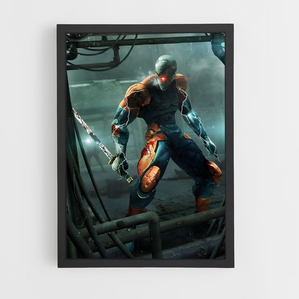Poster Cyber Ninja – affiche Metal gear solid (vue 2)